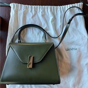 Valextra Top-Handle Bag Mini Iside Olive